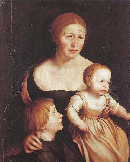 Hans holbein the younger The Artist Family oil painting picture